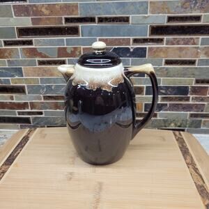 Vintage Pfaltzgraff Gourmet Brown Coffee Server & Lid